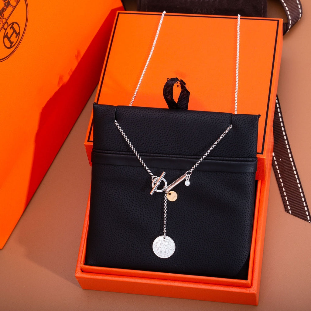 Hermes Ex-Libris Pendant Silver