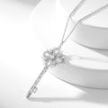 Tiffany Key Victory Silver Cubic Zirconia Necklace