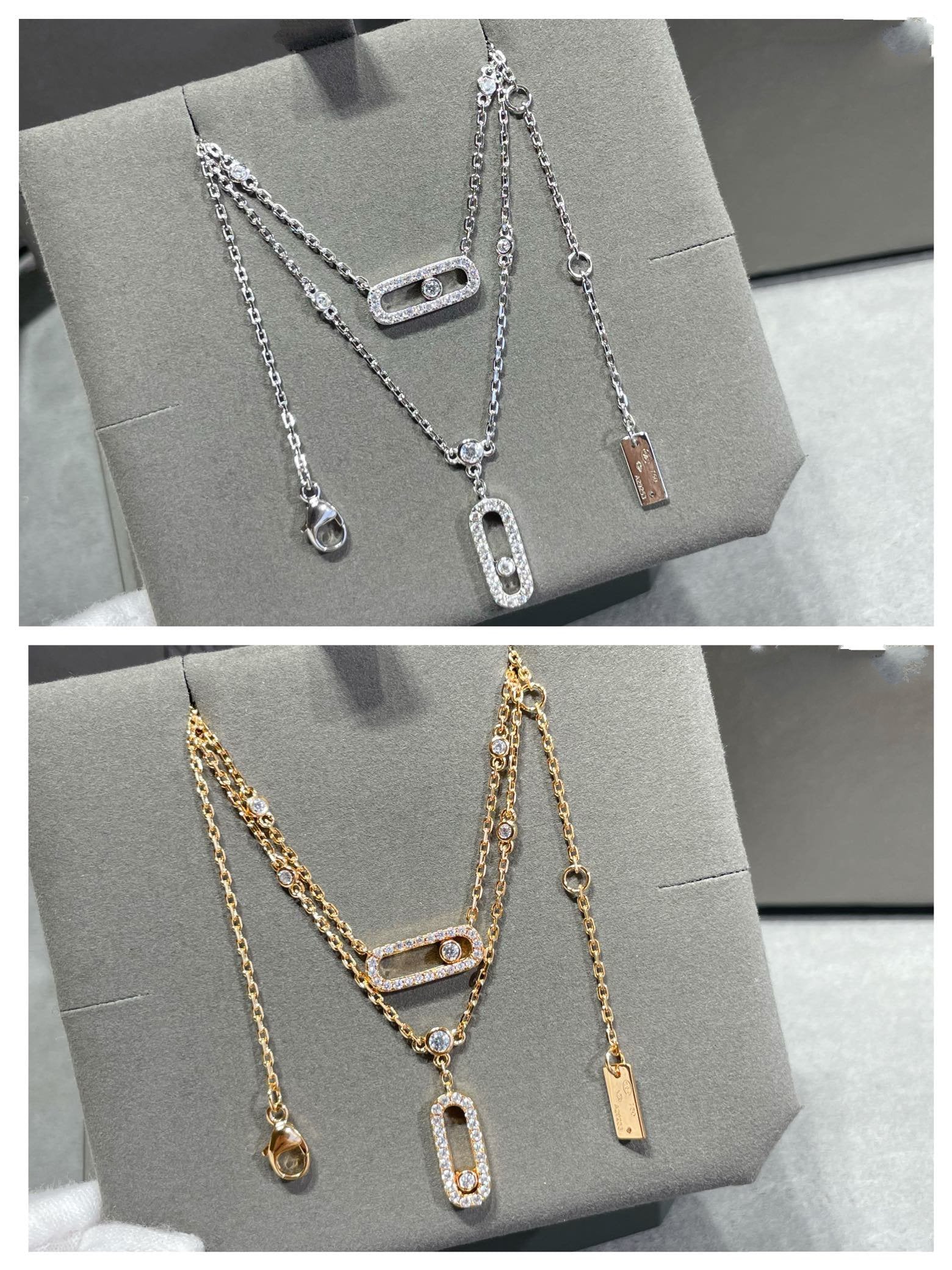 Messika Move 2 Row Cubic Zirconia Necklace