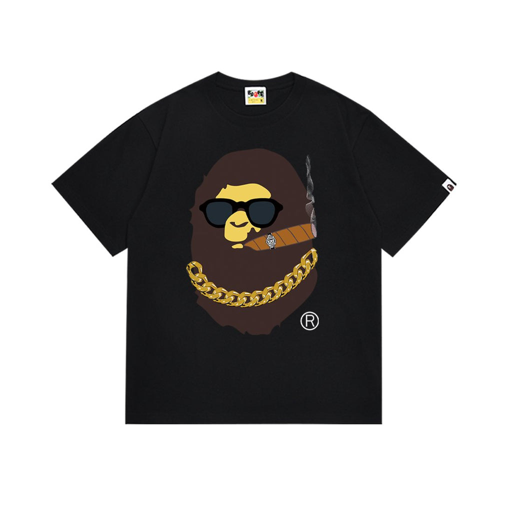 BAPE Ape Cigar Chain Graphic T-Shirt — front