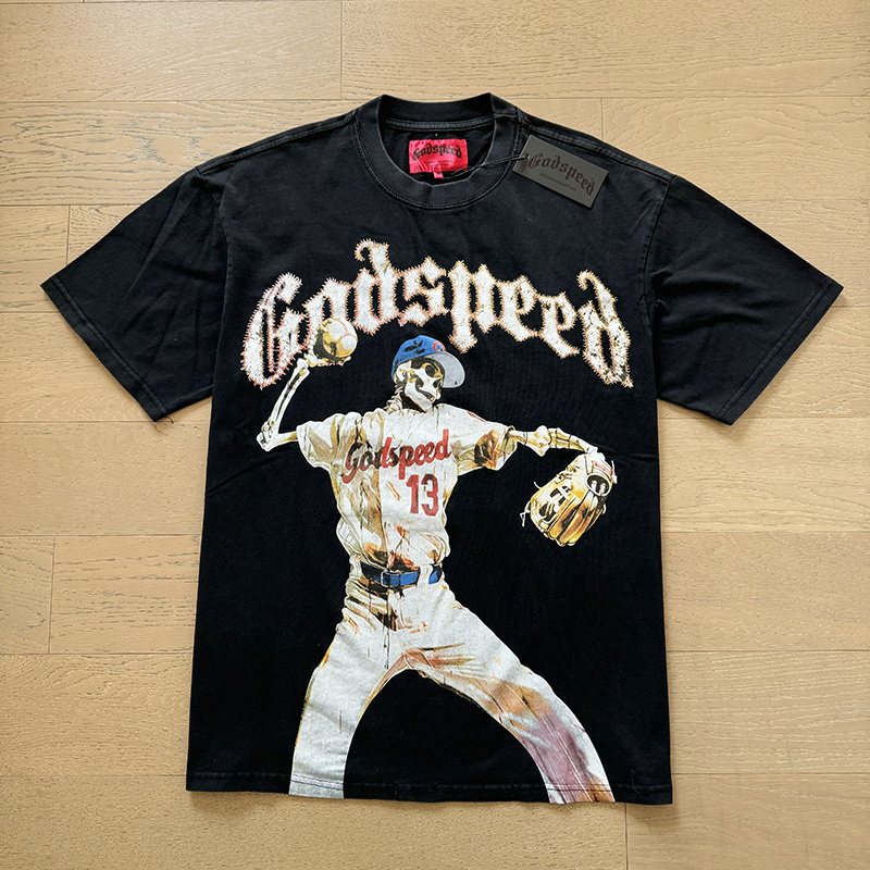 Godspeed 13 Baseball Graphic T-Shirt — front