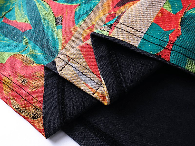 Godspeed Skeleton & Floral Washed Graphic T-Shirt — detail