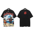 Godspeed Beach Skeleton Graphic T-Shirt — front