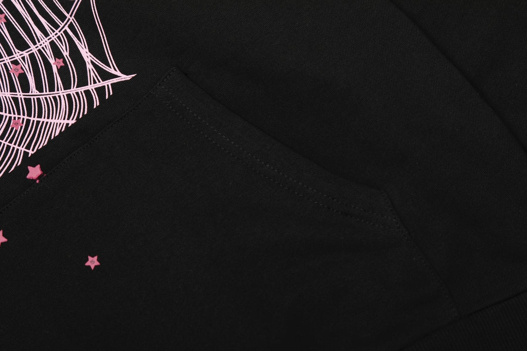 Sp5der Spiderweb Graphic Hoodie & Sweatpants Matching Set — detail