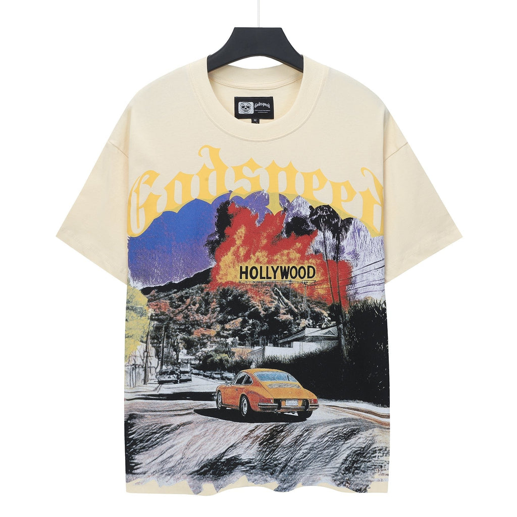 Godspeed Hollywood Car Graphic T-Shirt — hero