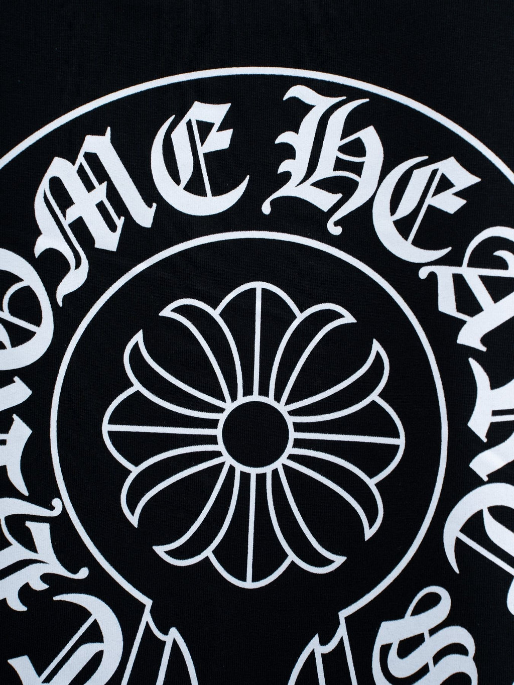 Chrome Hearts Horseshoe Floral Graphic T-Shirt — detail