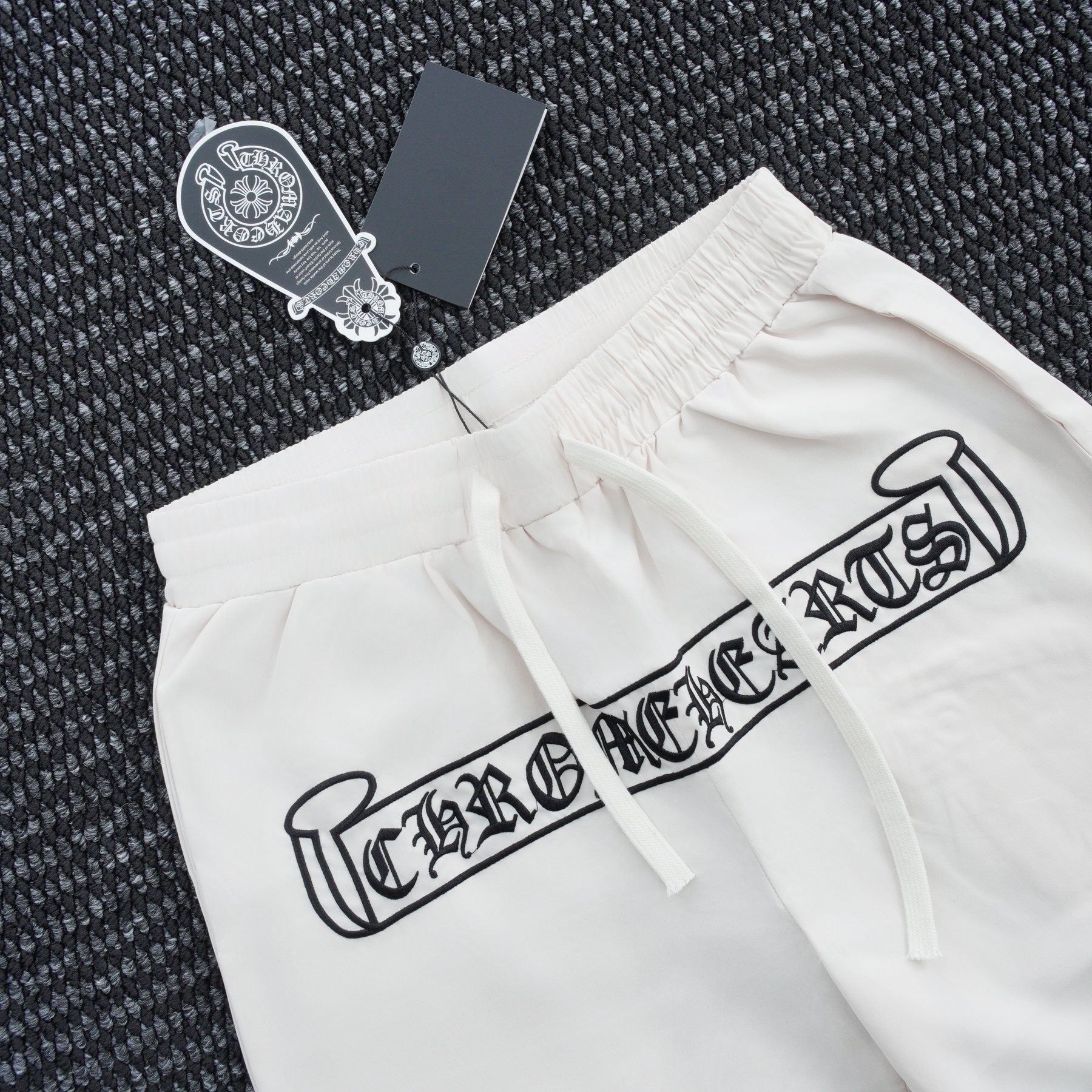 Chrome Hearts Cross Graphic Drawstring Shorts — detail